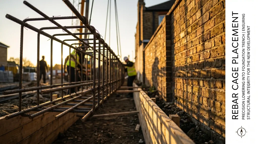 Reinforced concrete piled foundation installation near party wall boundary in London — special foundations under Party Wall Act Section 7