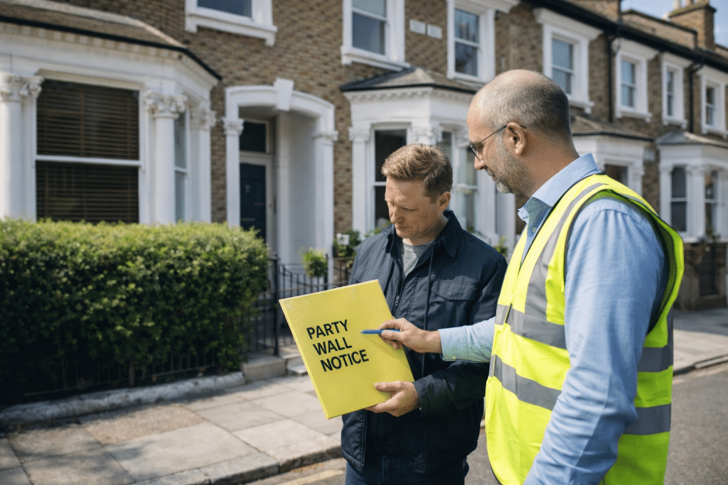 DIY party wall notice in London and when to use a surveyor