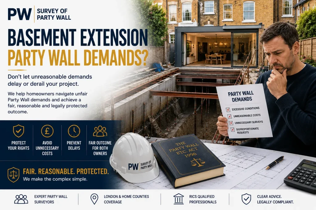 Basement Extension Party Wall Demands | Homeowner Rights and Fair Outcomes